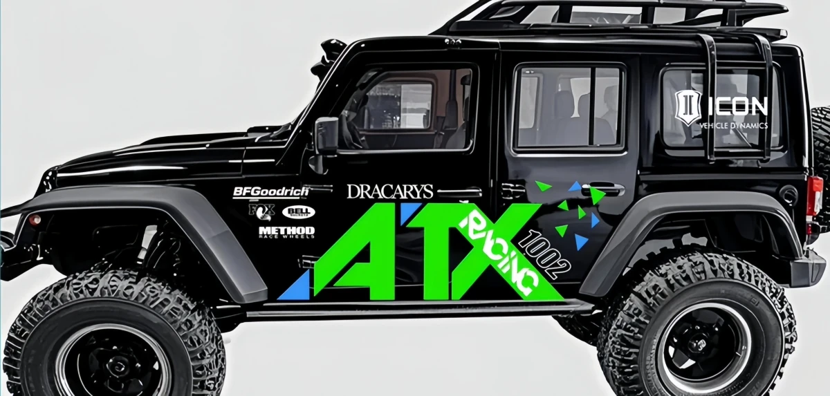 Decal/sticker for Rlaarlo mk07/jk07 1:7 scale Rock Crawler car RC Truck Option part