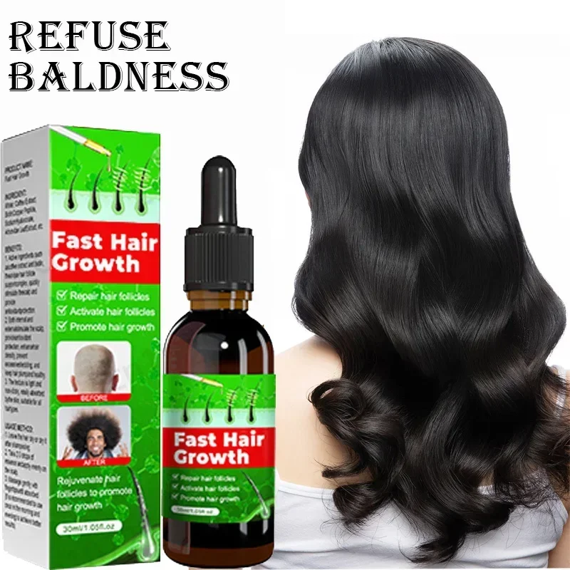 Hair Growth Essential Loss Regrowth Treatment Strengthens Hair Nourishes Scalp Light Weight Non Greasy Improve Scalp Circulation