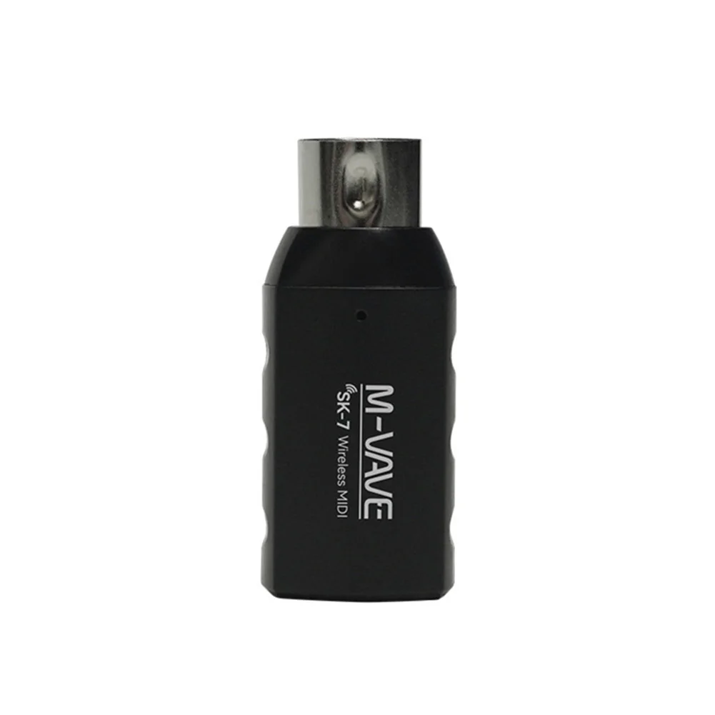 Adaptador de MIDI-USB inalámbrico, Cable de transmisión recargable ABS de 49,6x21x18,8xmm, 2,4 GHz, accesorios para teclados M-VAVE SK7