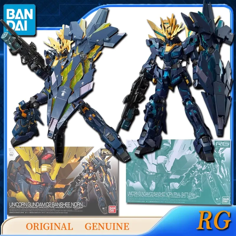 

Bandai Original Genuine Gundam RG UNICORN GUNDAM 02 BANSHEE NORN Anime Action Figures Toys for Boys Girls Gift Model Ornaments