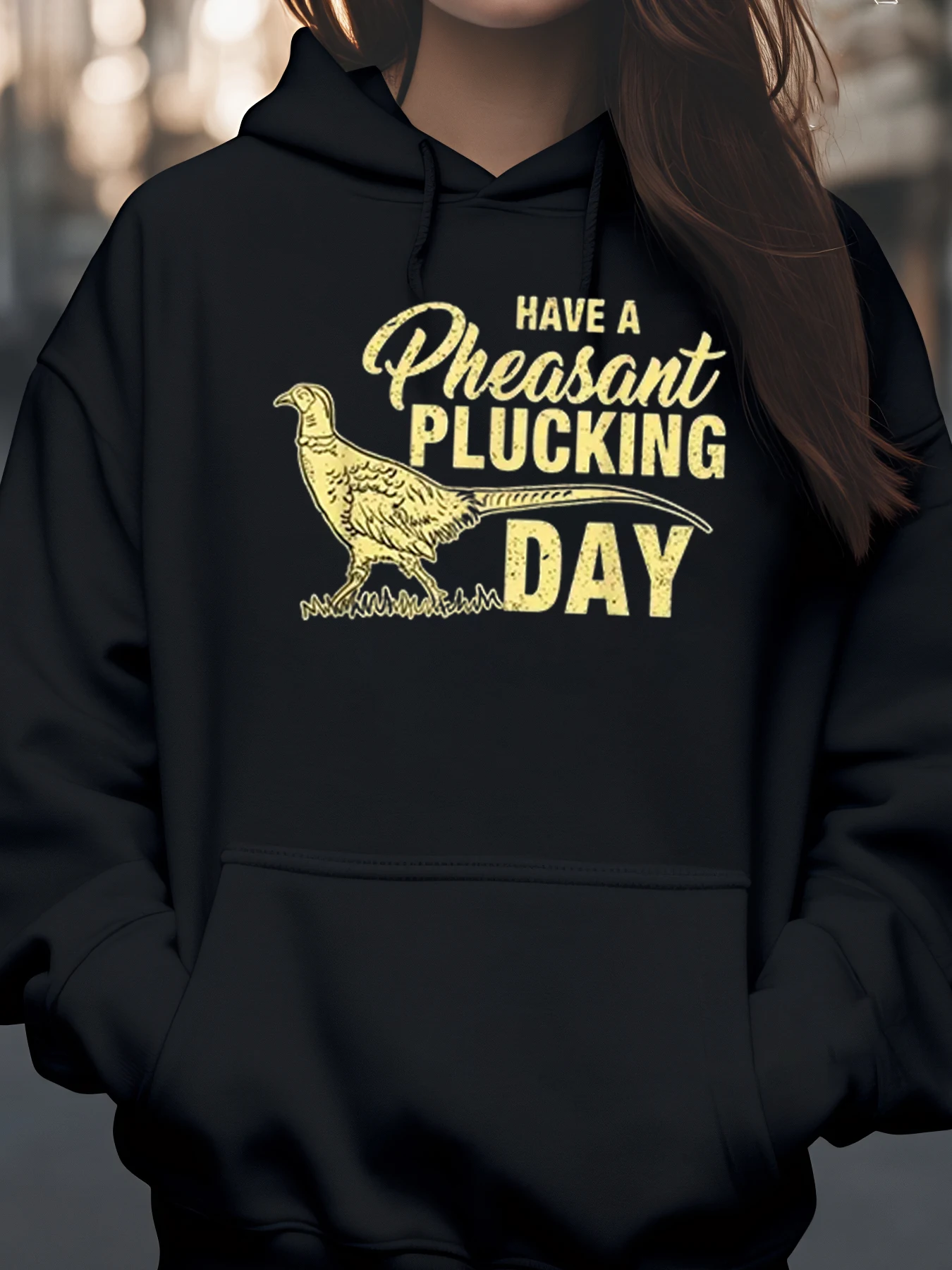 

Толстовка с рисунком на День отжима фазана, осенне-зимняя повседневная одежда для любителей охоты