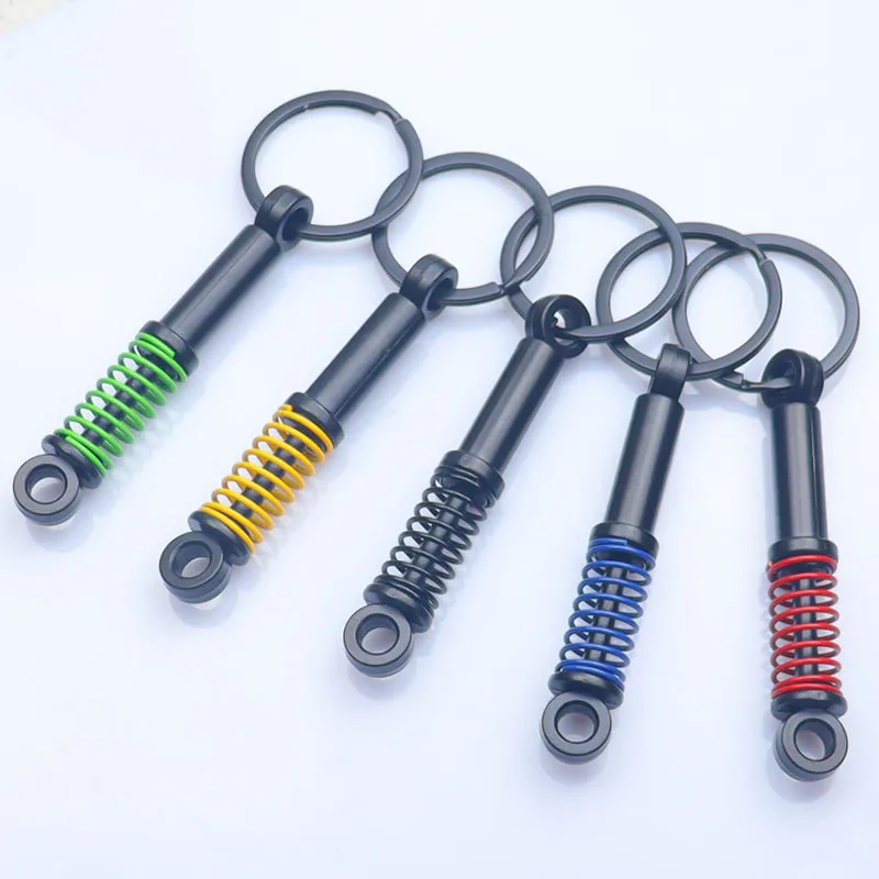 Creative Gear Head Keychain Speed Gearbox Keyring for Car Key Turbo Hub Brake Disc Pendant Shock Absorber Keys 2024 New  Gifts