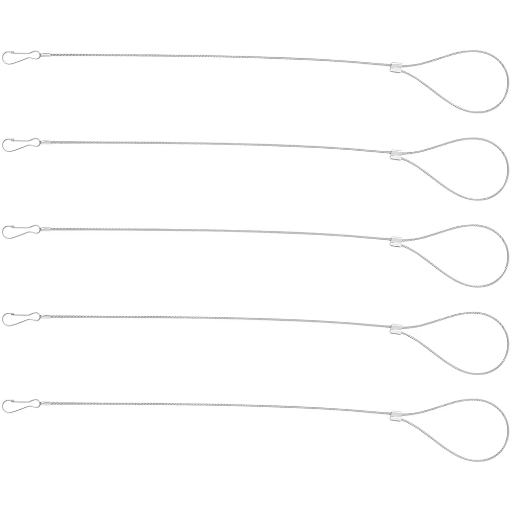 5 قطعة كابل البوابة الفولاذ المقاوم للصدأ قابل للتعديل لحديقة سياج ساحة المعادن سحب بوابة مزلاج سلسلة لحديقة الحبل الأجهزة الأمنية