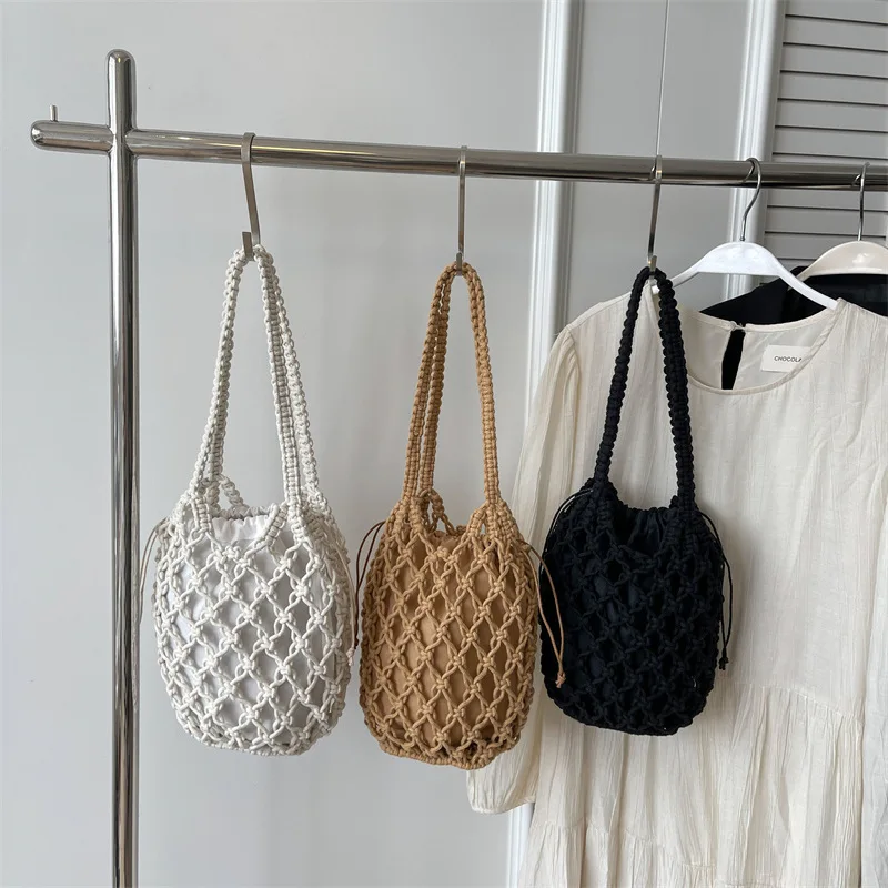 Ladies Fashion Summer Straw Crossbody Bag Women Beach Holiday Shopping Woven Shoulder Handbag Messenger Purses For Women Bags