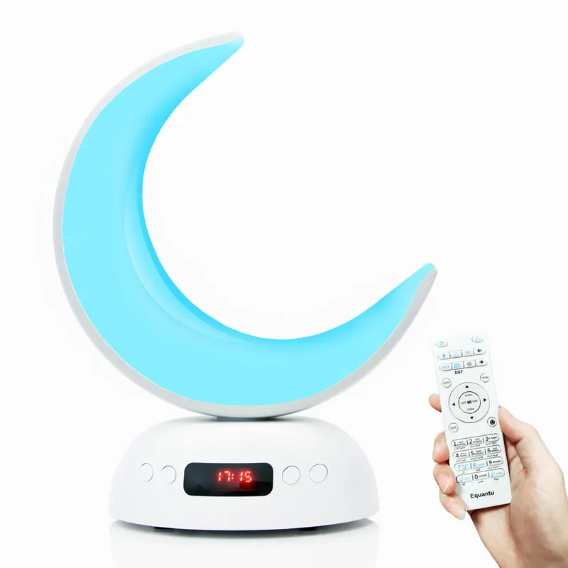 Azan Quran Speaker Moon Lamp Clock LED Quran Desk Lamp Muslim Gift Aromatherapy Quran Player Dropshipping