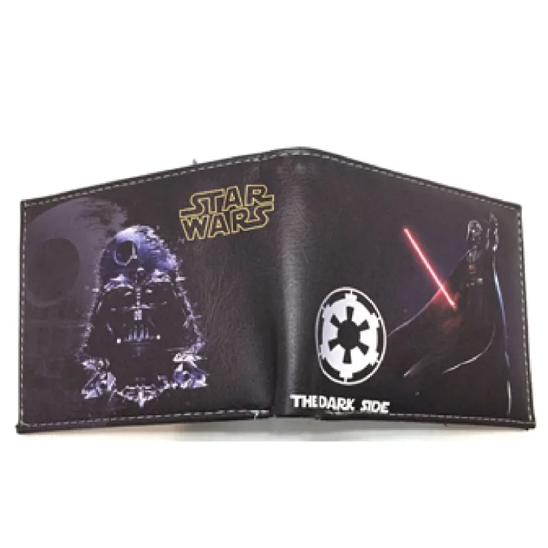 Anime Star Wars Cartoon PU Wallet Creative Fashion Waterproof Portable Multi-Function Card Holder Coin Purse Kids Holiday Gift