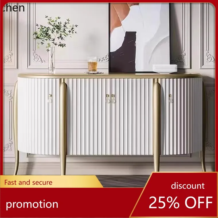 

CZ Solid Wood Entryway Cabinet Postmodern Minimalist Small Apartment Sideboard Entryway Storage Decorative Cabinet