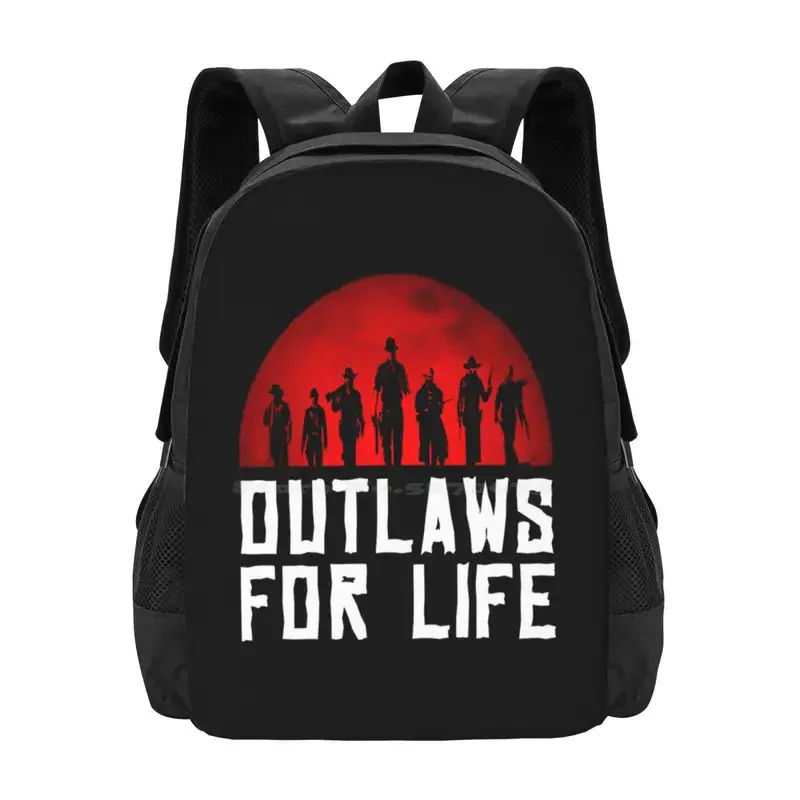 

Outlaws For Life Hot Sale Schoolbag Backpack Fashion Bags Redemption 2 Rdr2 Arthur Morgan Cowboy Gaming John Marston Western