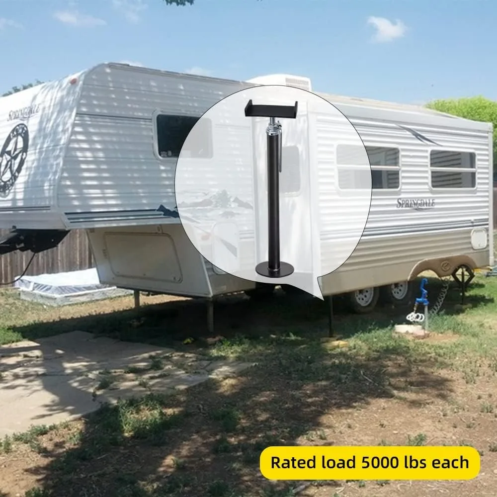 مقابس تثبيت RV Slide Out مع حصيرة مضادة للاهتزاز، سعة 5000 رطل، عبوة من 2 للتخييم والمقطورات #3