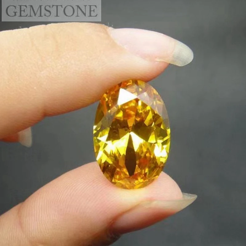 Large Yellow Sapphire 13x18mm Unheated Gem Oval Shape Natural Loose Gemstone Jewelry