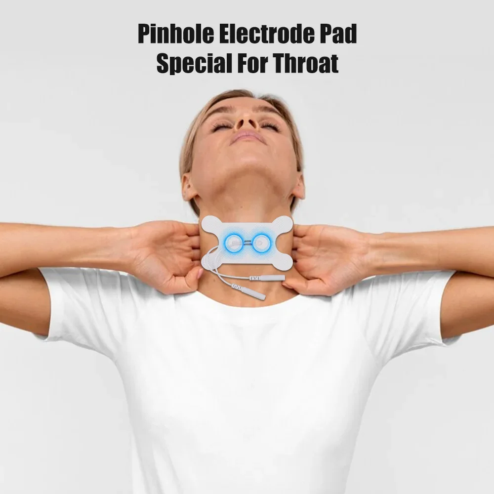 1/2pcs EMS Tens Electrode Pads Gel for Throat Body Massager Non-Woven Patch Self-Adhesive Acupuncture Physiotherapy Massage Pad