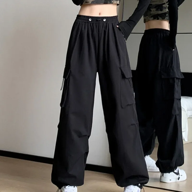 Casual Pants Women High Street All-match Designed Cargo Style All-match Age-reducing Temper Cool Couples Trousers Vintage Ins