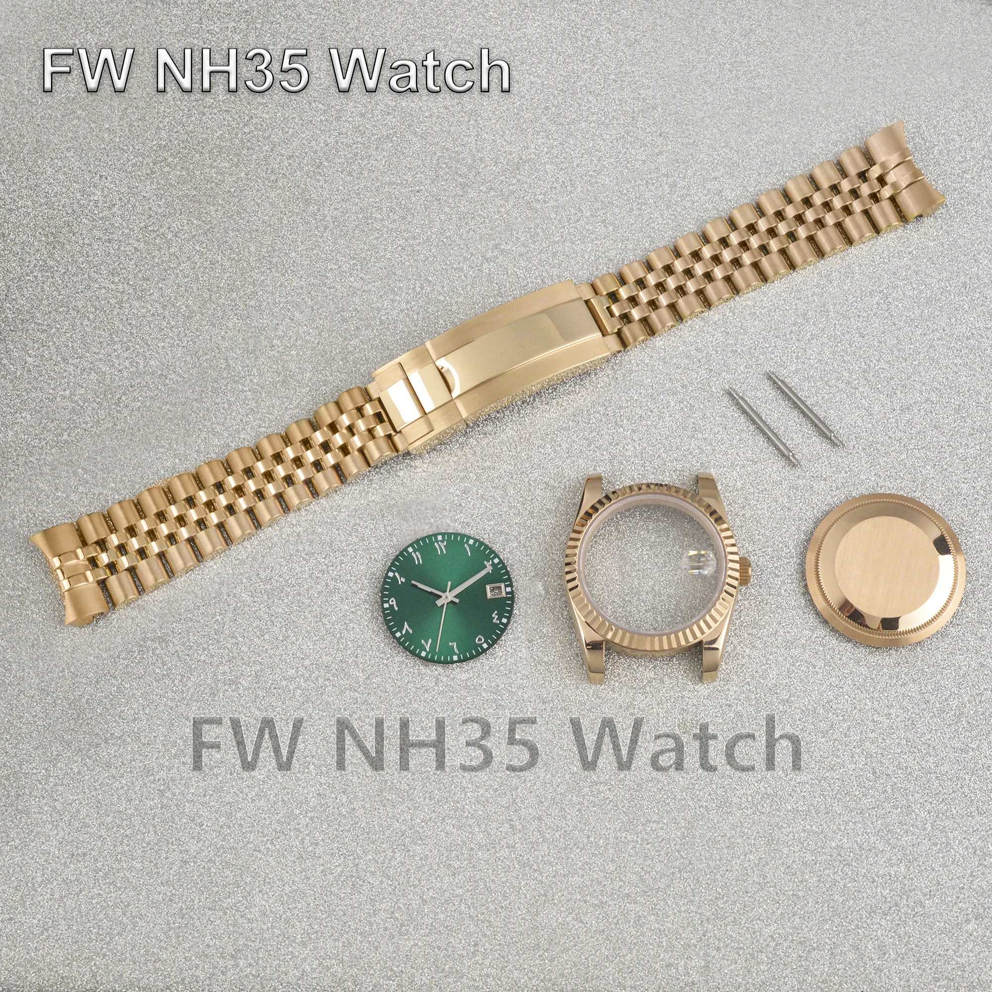 

New 36mm/39mm NH35 Watch Case High Quality 316L Solid Stainless Steel Case for Datejust Watches fit NH34/NH35/NH36 Movement