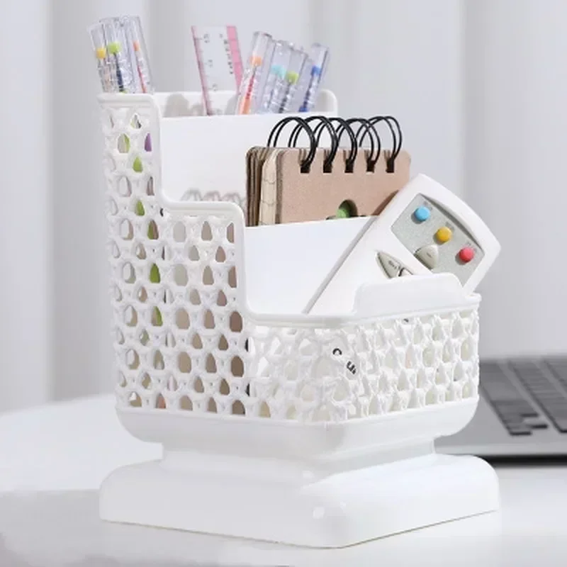 Personalized Office Desk Storage Box Minimalist Multi-functional Stationery Makeup Brush Phone Holder Desktop Clutter Organizer