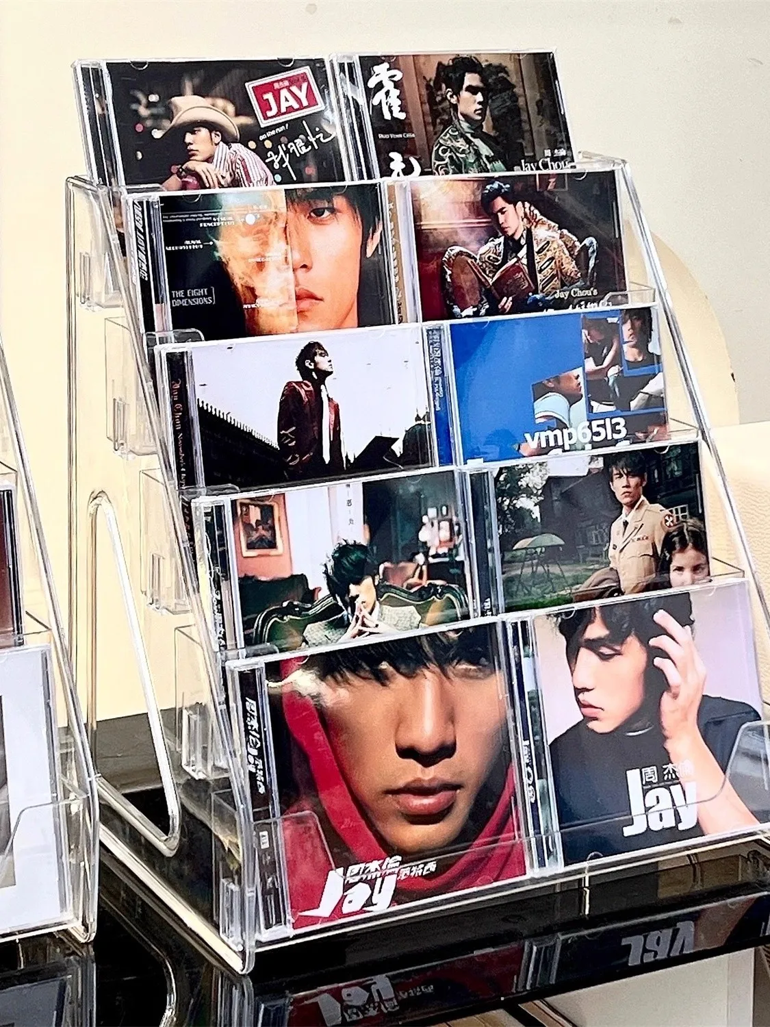 

Acrylic Disc Holder Ra Bla Vinyl Record Storage Box Optical Disc Tape Storage Album Display Stand Simple Sle Desktop...