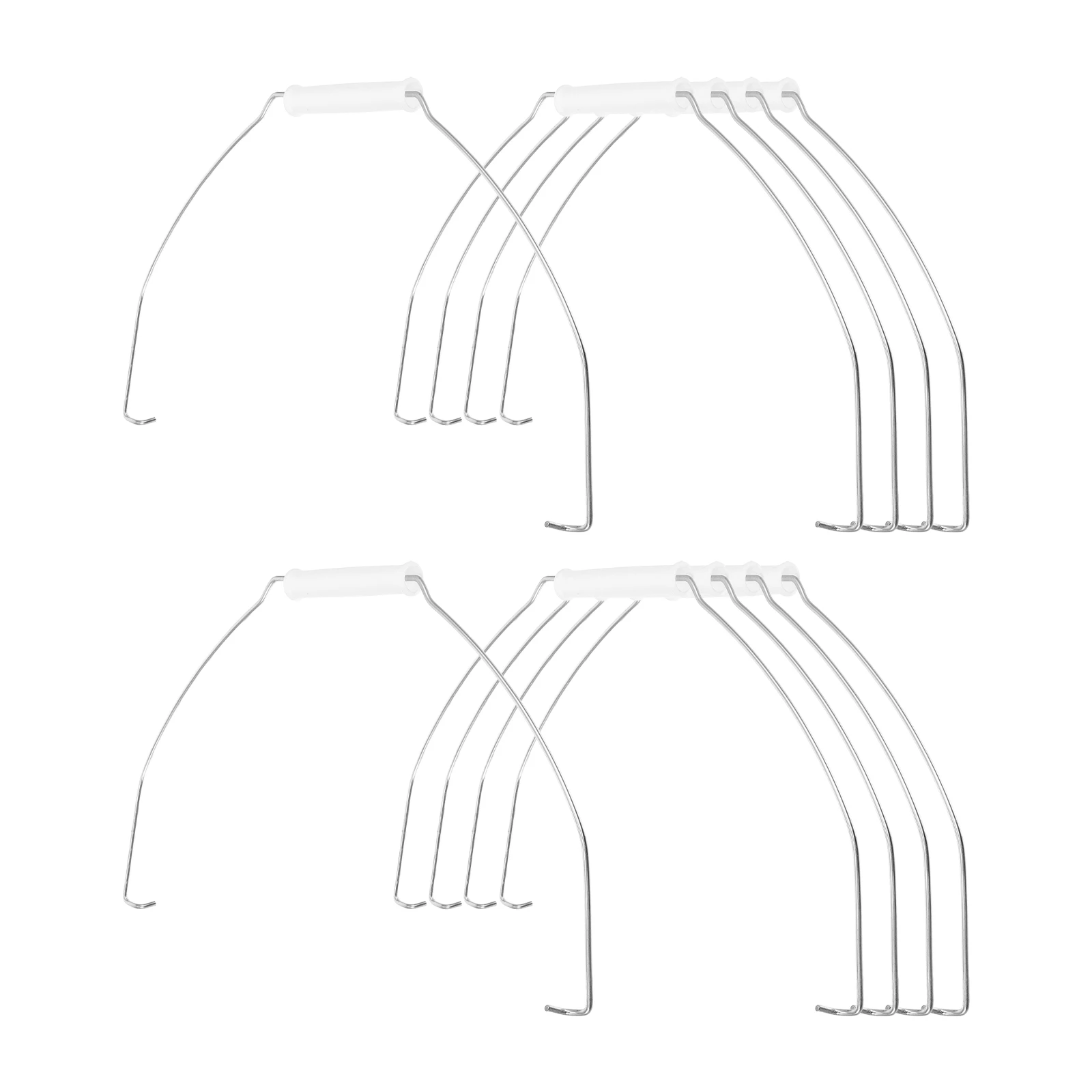 

10Pcs Wear-Resistant Metal Bucket Handle Replacement Ergonomic Comfortable Grip for Household Pails Water Bucket Grip