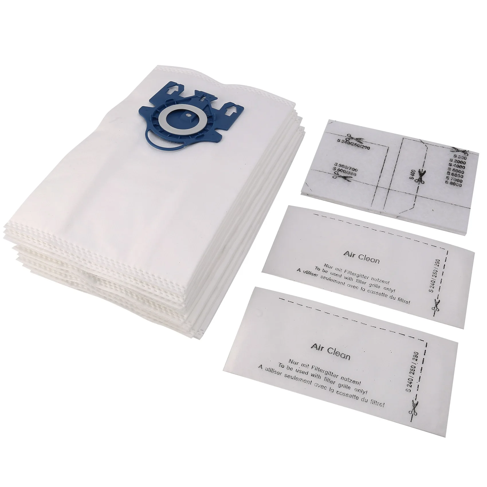 12 Stück Staubsauger Zubehör für Miele GN Air clean 3D Effizienz Staubbeutel, GN Vakuum beutel