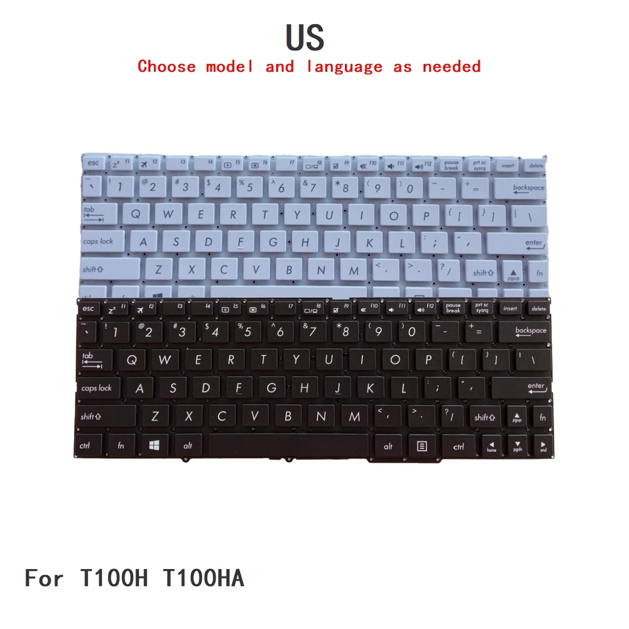 New US Language  Keyboard For ASUS T100H T100HA Notebook PC Replacement Keyboard