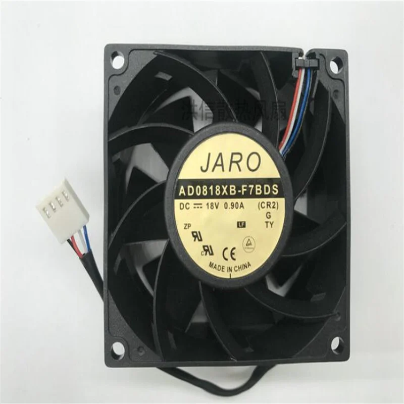 

original ad0818xb-f7bds dc18v 0.90a 8038 four-wire cooling fan