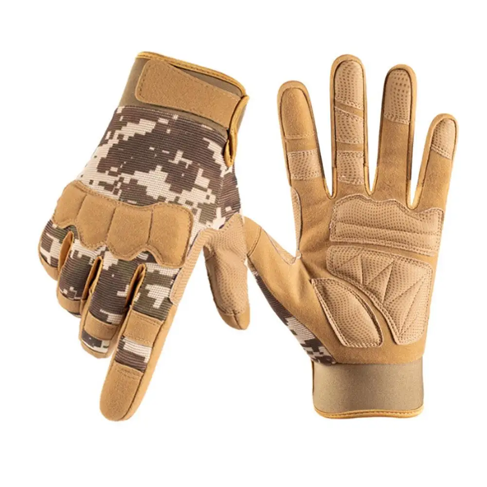 Guantes tácticos para deportes al aire libre, manoplas protectoras de dedo completo del ejército, pantalla táctil, Fitness, antideslizante,