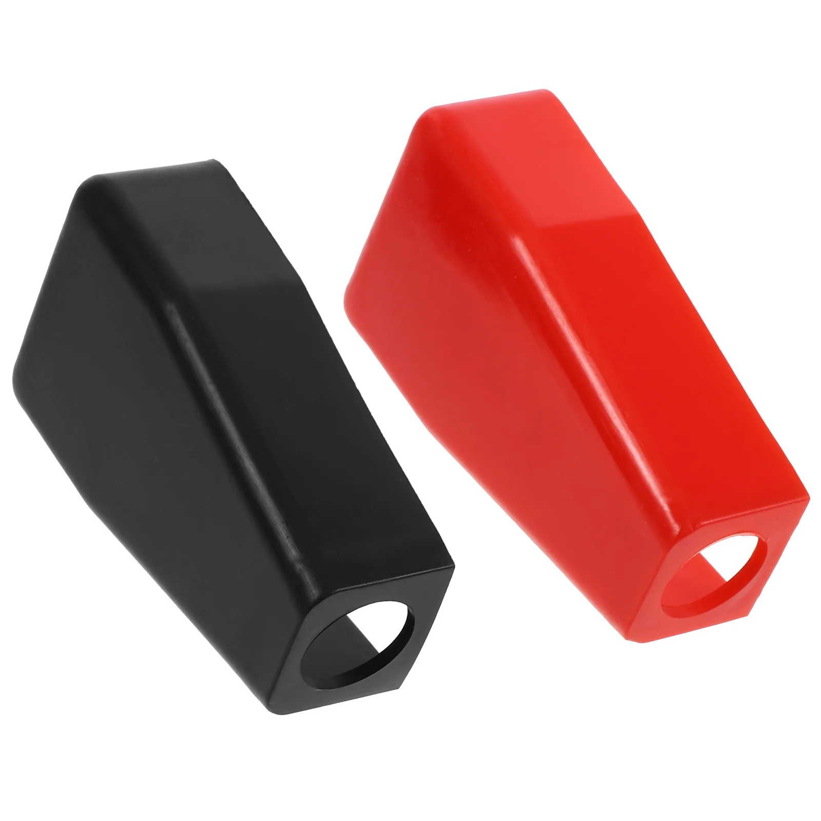 Cubiertas protectoras de terminales, Kit de reemplazo de cubierta protectora de tapas de postes superiores de coche aislantes de plástico duradero, 2 uds.