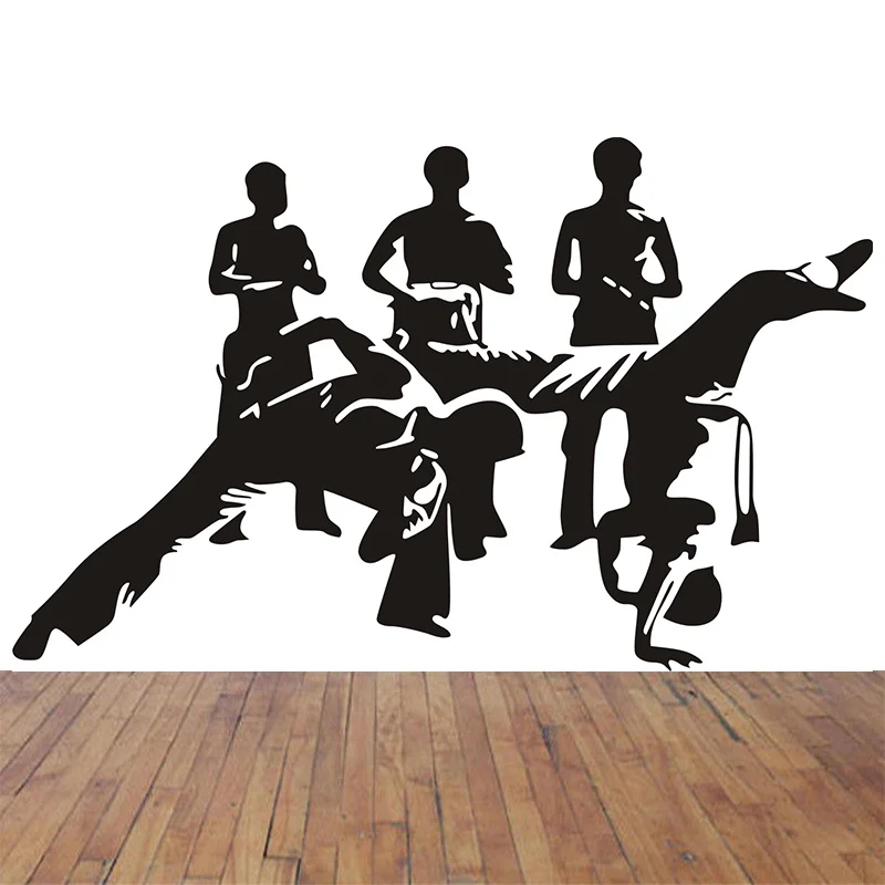 HOT SALE VINYL WALL STICKER MURAL Wall ART Home DECAL CAPOEIRA SPORT MARTIAL ART WALL PAPER