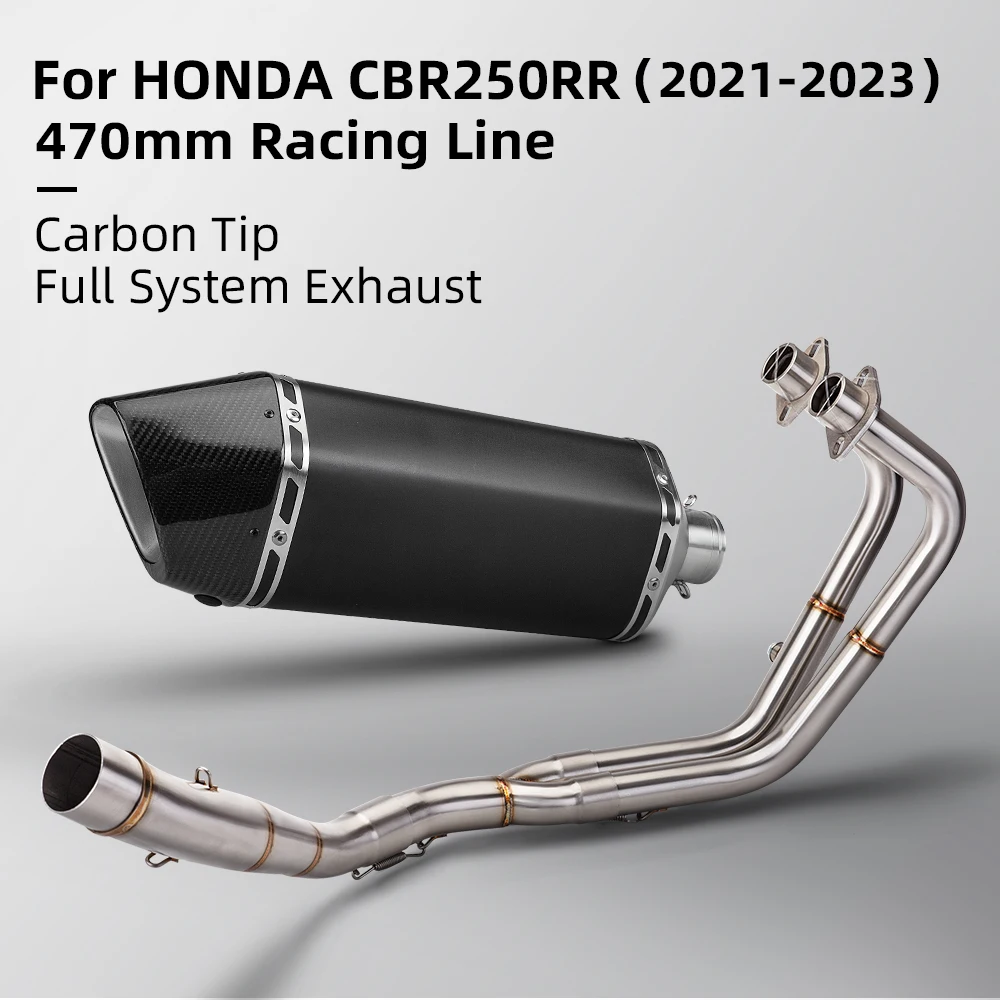 Racing Modified Motorcycle Exhaust Modification Front Connecting Pipe Slip On For CBR250 CB250R CBR300 CBR 300 51mm 2021-2023