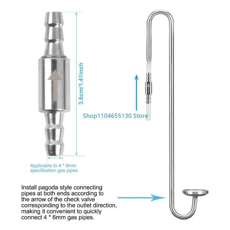 2PCS CO2システム用のStainless Stainless Stainless Stainless Stainkes Accessories