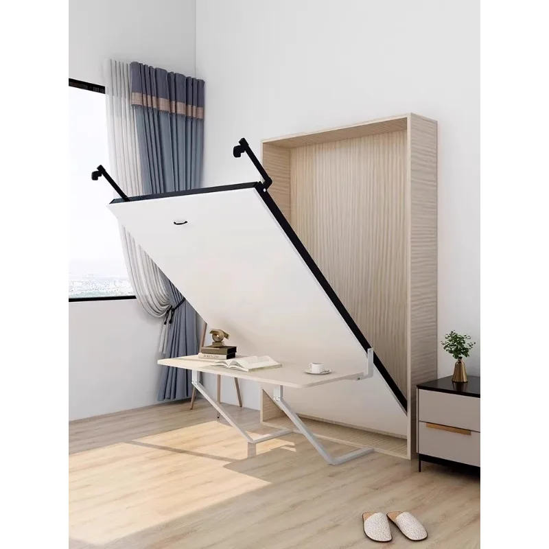 Multi-function folding invisible bed custom hardware foot automatic manual single-layer table wall bed flap Murphy bed