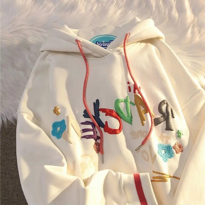 مقنعين سترات قطنية عالية الجودة المرأة Y2K الملابس 2000S صورة ظلية زمم الدافئة الأزرق الداكن المرأة الشتاء العصرية Ins الهيب هوب حجم كبير #3