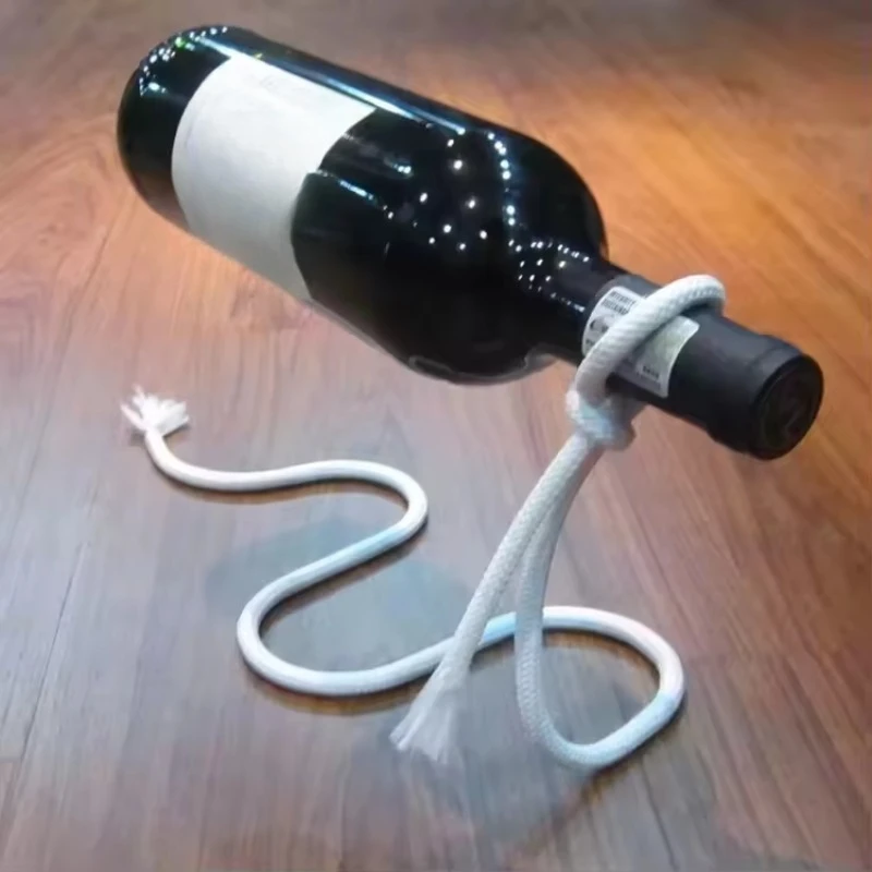 Table decoration creative shelf hanging rope wine rack snake snake bracket bar cabinet display rack rope wine bottle rack