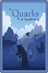 The Quacks of Quedlinburg - Board Games - Minimalist Travel Poster Style - Board Game Art Poster  Funny Metal Tin Sign Game Room