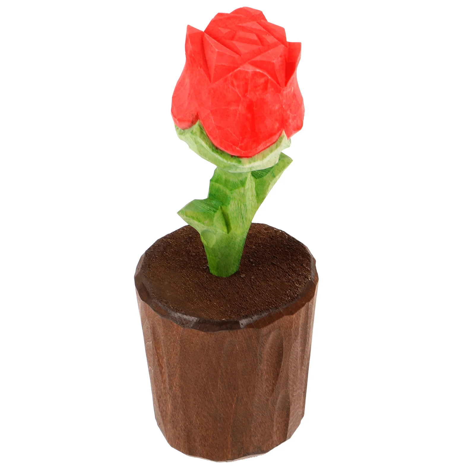 

Artificial Flowers Wooden Rose Decor Bedroom Office Handmade Fake Roses Ornaments Valentine Gifts Wooden Flower Figurine Craft