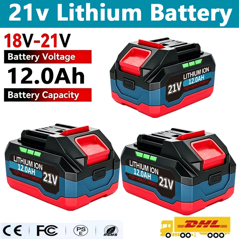 Original Battery 18-21V 12.0Ah 9.0Ah 6.0Ah Rechargeable Lithium Ion Battery  For Makita BL1830 BL1840 BL1850 Power Tools