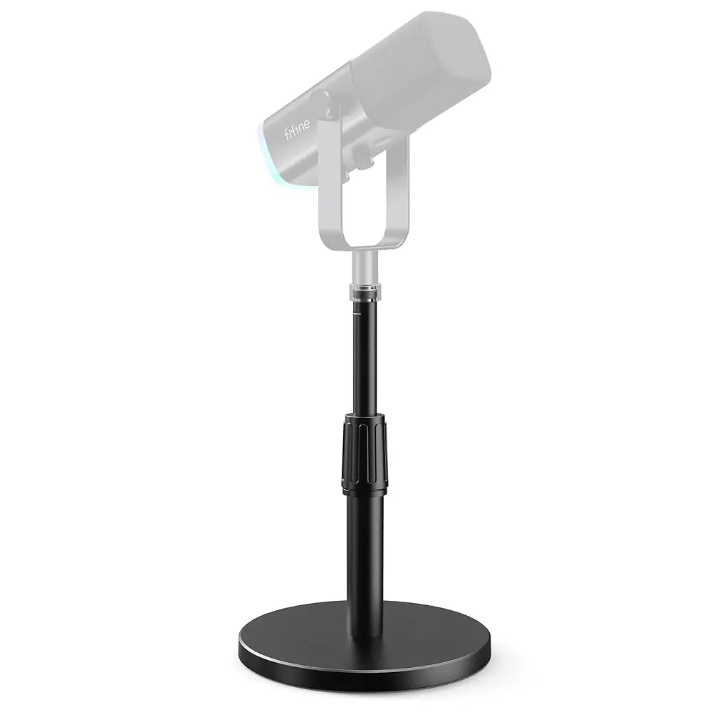 

Free Shipping Desktop Microphone Stand, Heavy-Duty Metal Adjustable Table Mic Stand with 5/8\ Male to 3/8\ Female Screw Adapter,