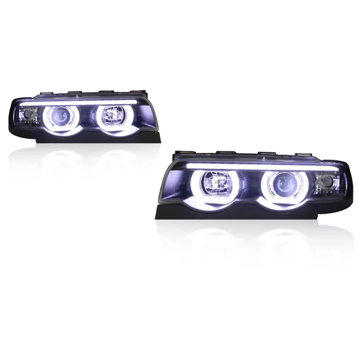 

Автомобильные фары для BMW 7 серии E38 1998-2002, светодиодные автомобильные лампы, дневные ходовые огни, динамические указатели поворота, автомобильные аксессуары