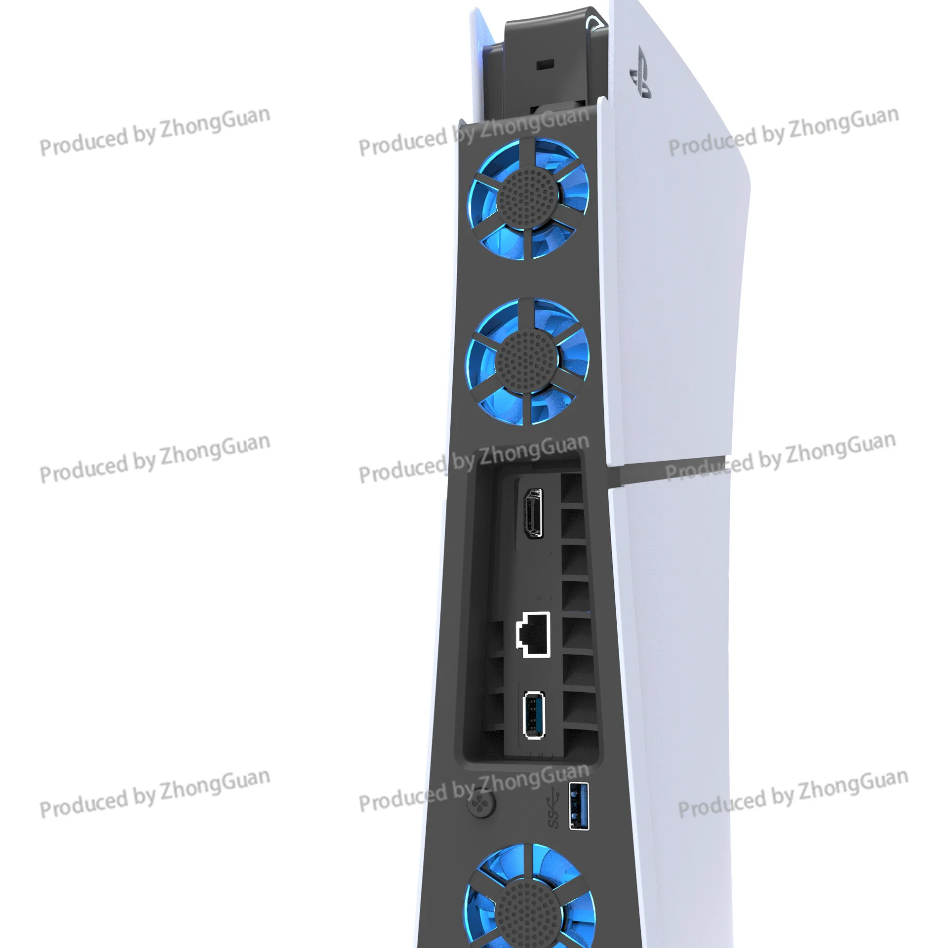 Universal Cooling Fan for Ps5 Slim Console - New  Cooling Fan with Led Light, Silent Noise Reduction