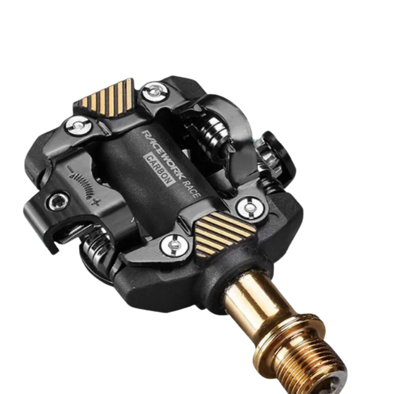 RACEWORK X-M8100 Bike Pedals Self-Locking Carbon Fiber Ultralight SPD DU Bearing MTB Bicycle Die Casting Cycling Parts