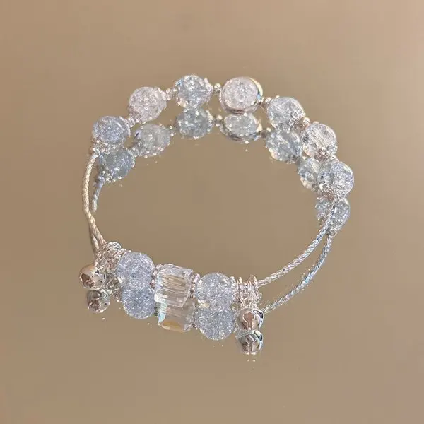 Nischen-Design Super Feenhaftes Schmetterlingsarmband für Damen, Süßes Grünes Perlen-Quasten-Kettenarmband, Elastisches Armband, Exquisiter Partyschmuck