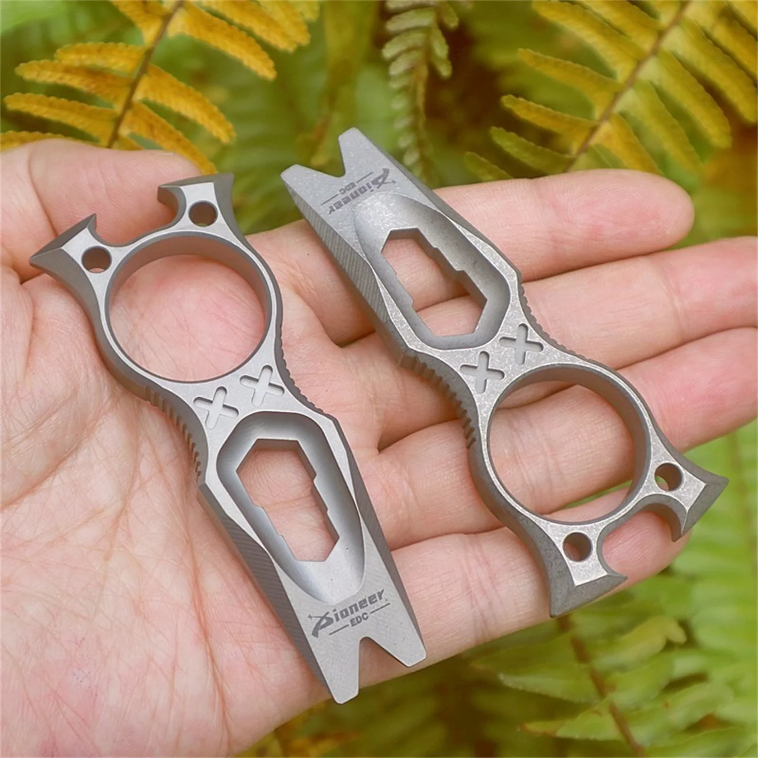 TC4 titanium alloy Multifunctional Crowbar Bottle Opener Hexagonal Wrench EDC Outdoor Camping Gadgets