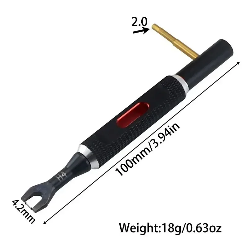 

For Rc Crawler Car Hsp Trax/as Axial Scx10 Yikong Rgt Tt01 M4 4.2mm Wrench Universal Spanner Open End Wrenches 2.0 Screwdriver
