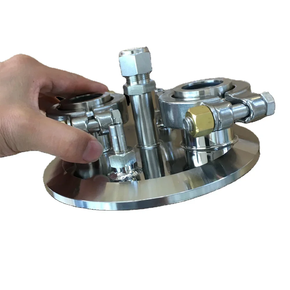 Sanitary SS304 Tri Clamp End Cap Lids with Quick Connect Sw Fittings for Pipe for Efficiency and Durability