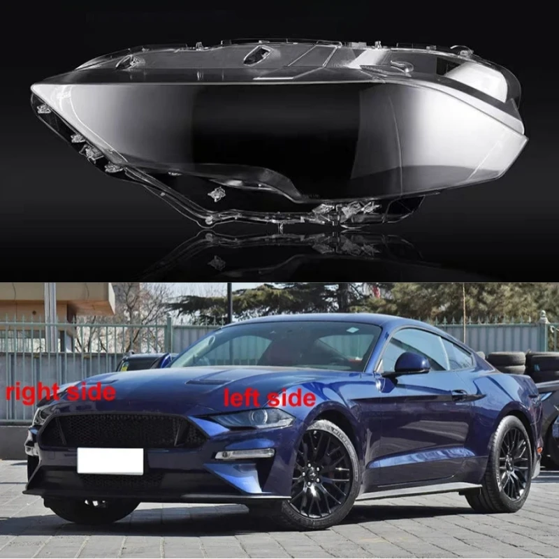 

Прозрачный корпус налобного фонаря для Ford Mustang 2018 2019 2020, корпус налобного фонаря, корпус лампы из оргстекла, замена оригинального абажура