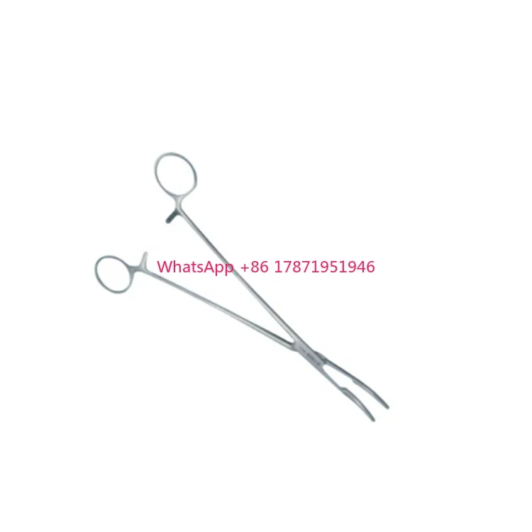 Gynecology instruments Medical reusable curved jaw Hemostatic forceps