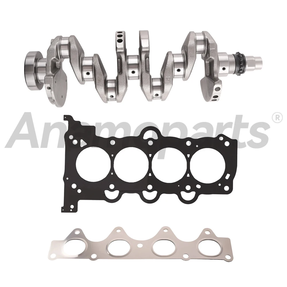 Engine Overhaul Rebuild Kit Crankshaft Full Gasket Set Piston Timing Chain Kit Fit 1.6 L L4 G4FD GAS For Hyundai Kia 1.6L 12-17