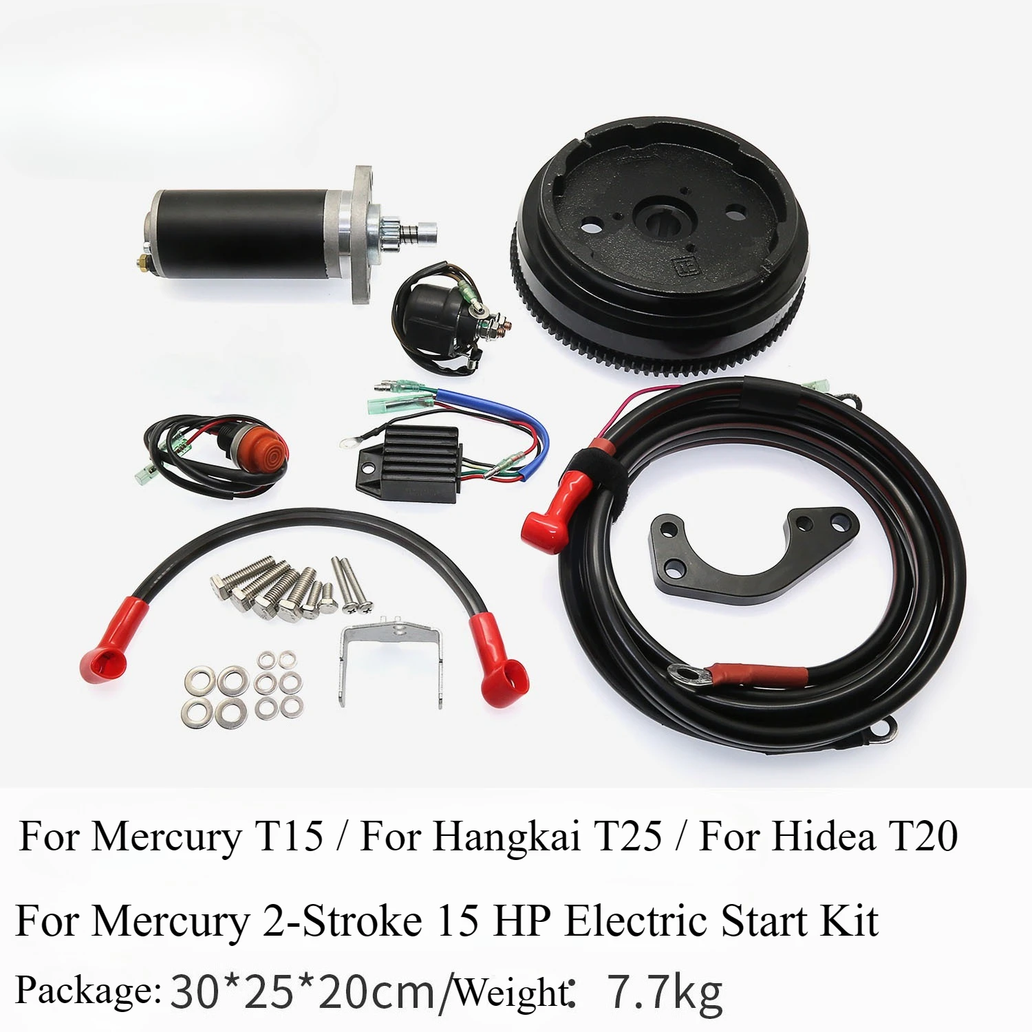 

Outboard Motor Electric Start Accessories for Mercury 2-stroke 15hp Electric Start Kit for Mercury T15 Hangkai T25 for Hidea T20