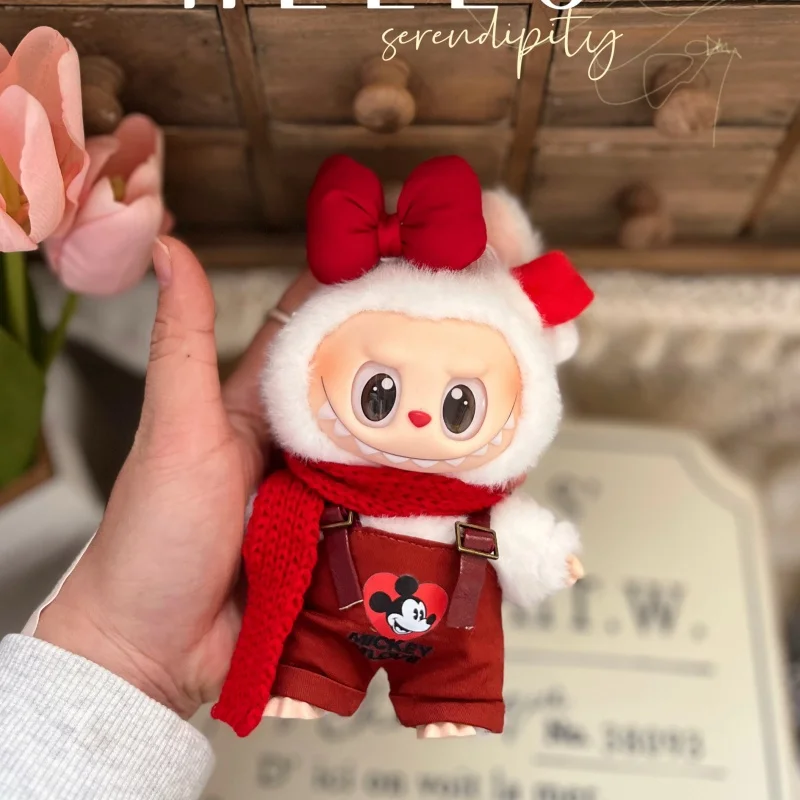 

Only Selling Clothes 17cm V1v2v3 Labubu Mickey Suit Traveling Outside Generation Pendant Headband Dressing Up Change Cute Gifts