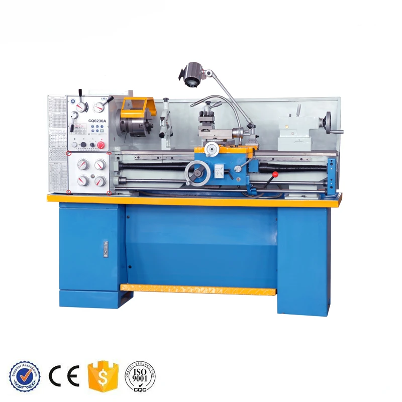 2021 sell hot mini bench gap bed lathe small metal lathe CQ6230A with 1.5KW spindle bore 38mm Max length 910mm