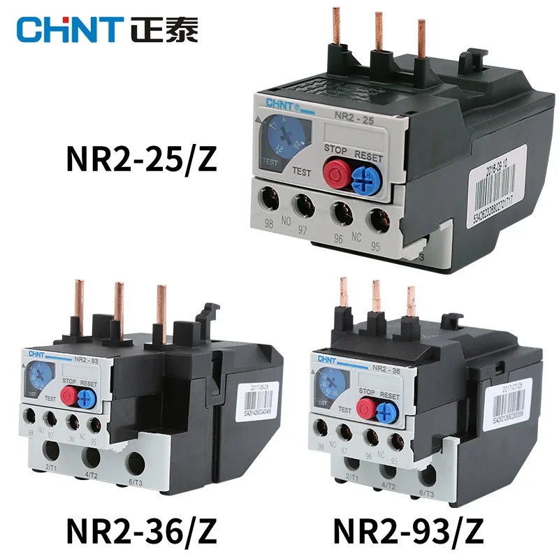 CHNT CHINT NR2-11.5 NR2-25 Thermal protection relay Thermal Overload Relay NR2 1A 1.6A 2.5A 4A 6A 8A 10A 10A 13A 18A 25A 36A
