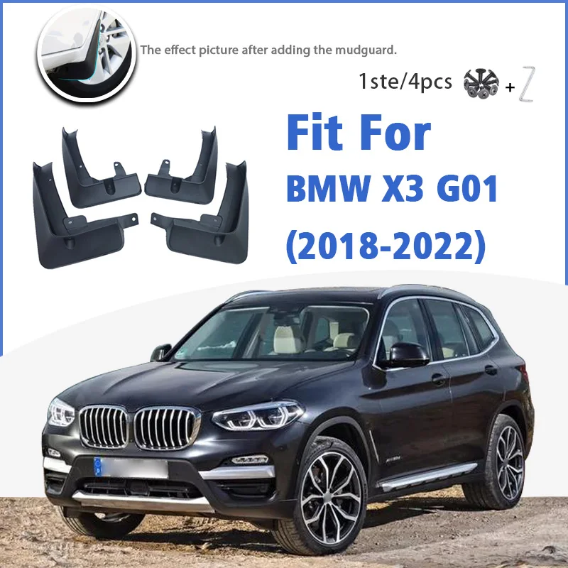 

Mudguard For BMW X3 G01 2018 2019 2020 2021 2022 Front Rear Mudflaps Mudguards Car Accessories Auto Styline Splash Guard Fender